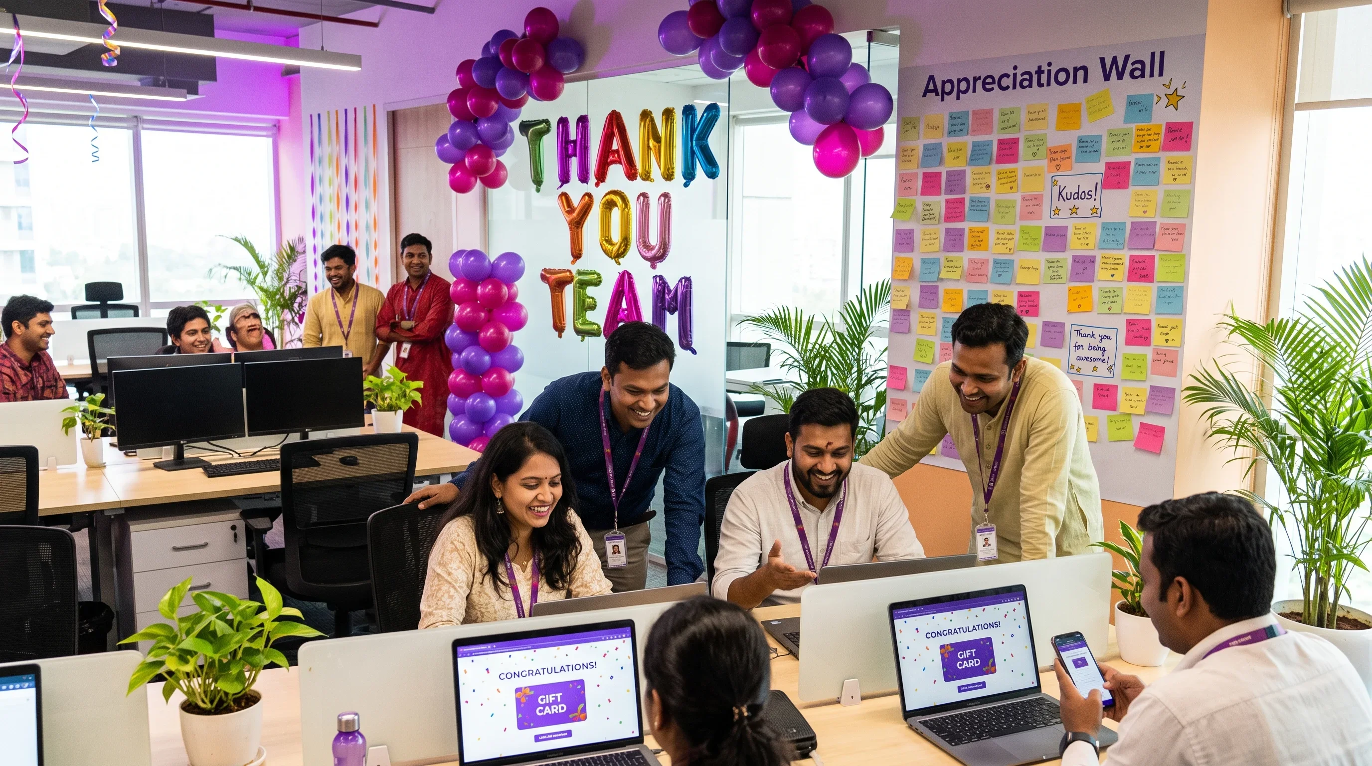 Office decorated for Employee Appreciation Day